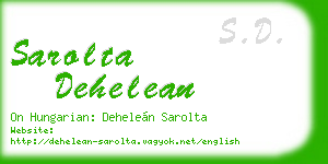 sarolta dehelean business card